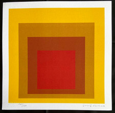 Josef albers lithographie coa - albers,