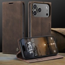 Handy Hülle iPhone 17 16 15 14 Plus Pro Max Air Klapphülle Tasche Case Leder