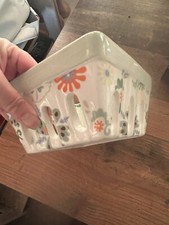 Farbige Keramikteller Keramik Schale Geschirr Teller Mediterran Eckig Deko Bunt