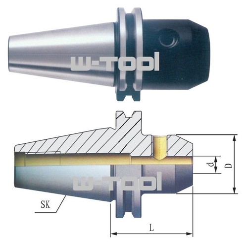Sk40 100mm - sk40, a=100mm
