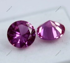 9 MM Natürliche Lose Edelsteine Rosa Turmalin ZERTIFIZIERT Edel Rundschliff