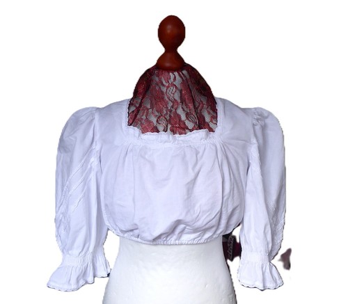 Rose dirndl trachten bluse - rose,