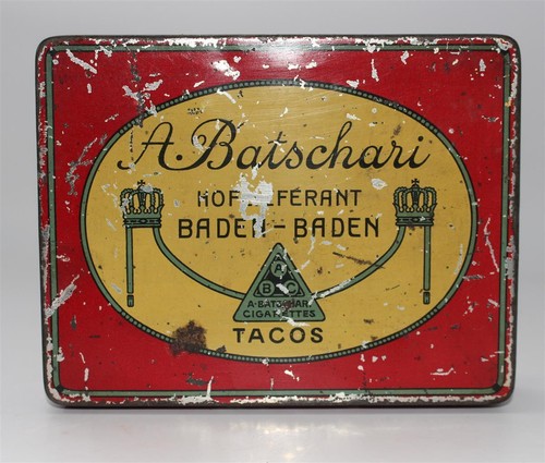 Alte blechdose batschari - blechdose,,
