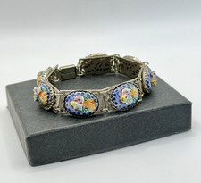 Wunderschöner Armband Mit Keramik ,,Blumen“Muster 