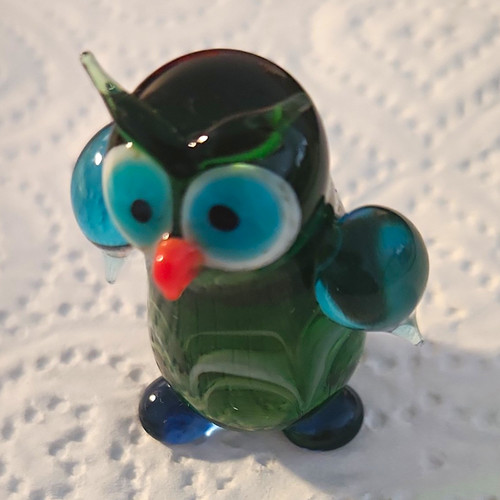Bunte glas eule - glas,