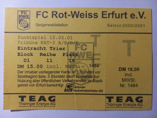 Ticket eintrittskarte rl - /,