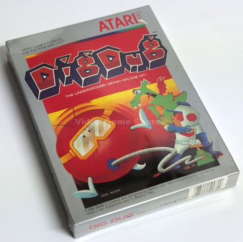 Atari 2600 dig dug game - 2600,