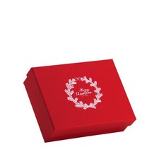 Geschenkschachtel Weihnachtszauber Kranz rot 195 x 265 x 80 mm Weihnachten