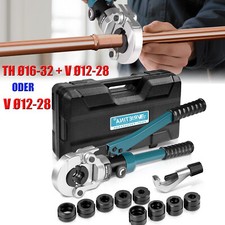 Hydraulische Presszange TH Ø16-32mm/V Ø12-28mm Verbundrohr Kontur Rohrpresszange