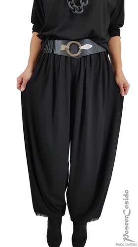 Lagenlook ballon hose schwarz - ballon-hose,