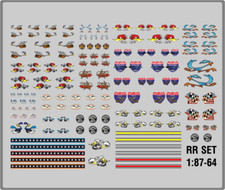 Waterslide Decal 1:64 - 1:87