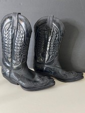 SENDRA BLACK COWBOY BOOTS