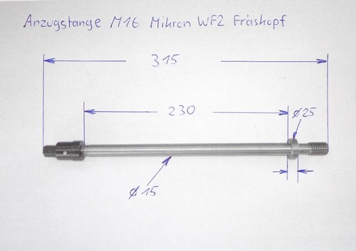 Anzugstange m16 für - für, mikron