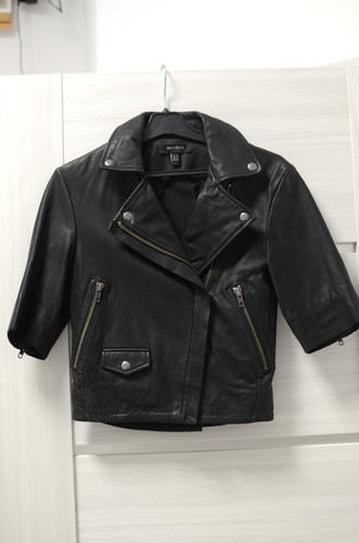 Muubaa schwarz lederjacke