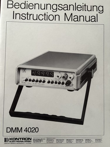 Kontron dmm4020 4021 - kontron, dmm4020/4021