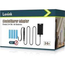 Batterieadapter, 3-6V, verstellbar, AA Ersatz, Thermometer, Wetterstation, Fu...