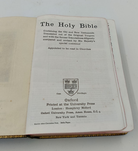 The holy bible oxford 40er - oxford,