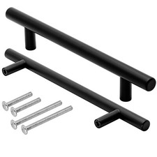 Möbelgriffe schwarz metall Küchengriffe Stangengriff Edelstahl V2A Schrankgriffe