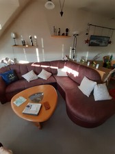 Eckcouch mit Bettfunktion und Sessel