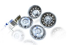 16'' Edelstahl Radkappen Satz Von 4 Für Iveco Daily Heavy 1999-2006