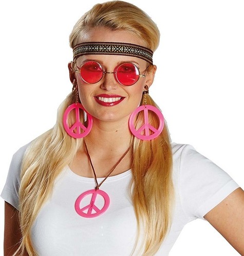 Damen hippie set karneval - damen, #