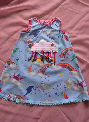 Mädchen sommer jerseykleid - ,