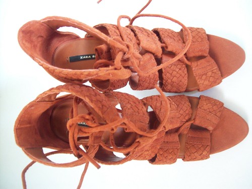 Zara sandaletten basic - sandaletten,