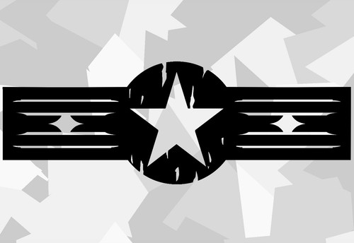 Army stern retro sticker - 1x,