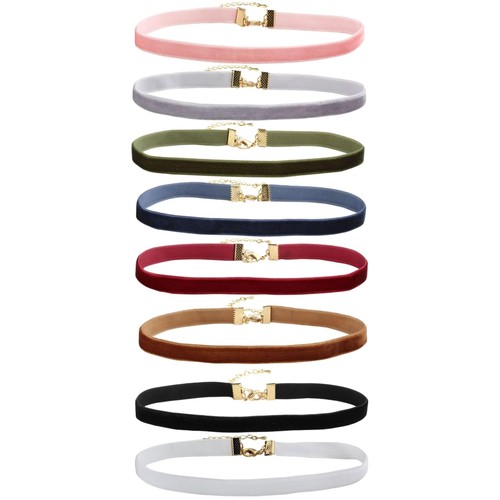 Gothic choker samt halskette - gothic,