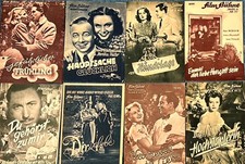 Sammlung Filmprogramme 8 Stück Abverkauf - Notausgaben Illustrierte Filmbühne