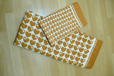 Vintage Graziela 70er Jahre-Bettwäsche~orangebraun~Herzmotiv~ca 135*190cm+75*70