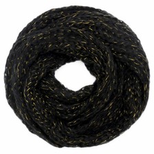 Damen Schal schwarz mit