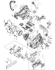 Makita Ersatzteile für DUC256 Akku Kettensäge