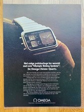 Omega Chrono-Quartz Olympic Timing System 1976 Vintage Watch Ad Werbung Reklame