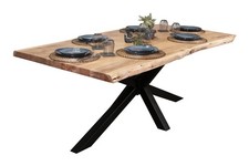 Esstisch Baumkante massiv