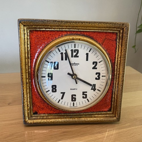 Keramik vintage küchenuhr - küchenuhr,