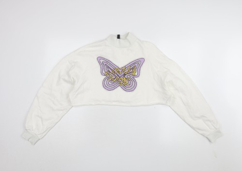 Women white pullover - h&m,