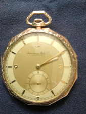 Taschenuhr International Watch Co Schaffhausen 14K Gold siehe Fotos