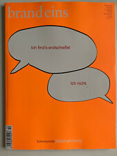 Brand Eins 2019-10 WAHRNEHMUNG ... Möbelreport,Lego,Coca-Cola,Bildungspaten,Ebow