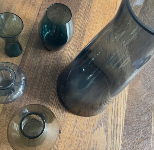 Vintage 5 glasvasen - vintage, ~