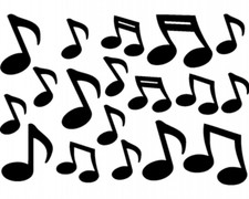 Musiknoten wandtattoo musik - musiknoten,