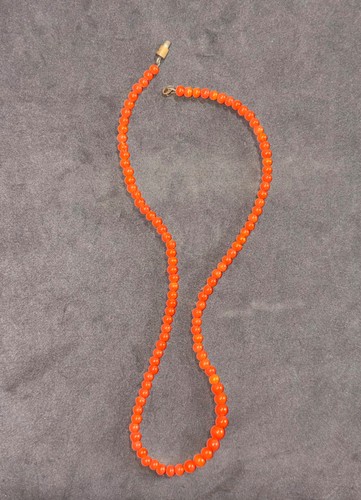 Vintage perlenkette orange - orange, 37
