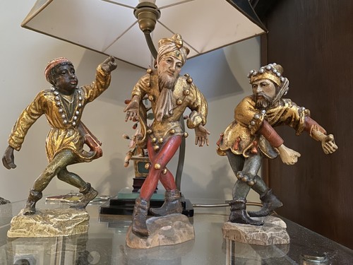 Tänzer figuren holz antik - figuren,