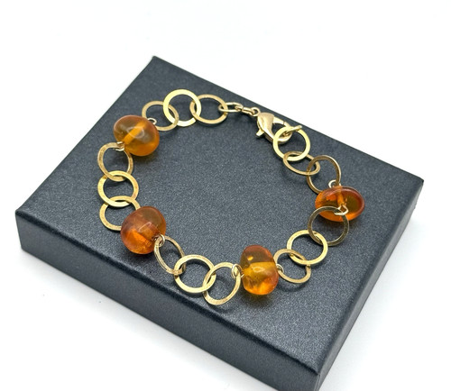 Goldfarbenes armband mit - goldfarbenes,