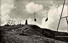 Feldberg Schwarzwald Partie mit Schwebelift Personen Lift s/w AK um 1950/60