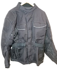 Herren Motorrad Jacke wasserdicht Fleecefutter Ellenbogenschützer Größe L 42/44 Crivit 