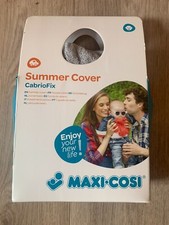 Orig. Sommerbezug Schonbezug Frottee für Maxi-cosi Cabriofix NEU fresh grey