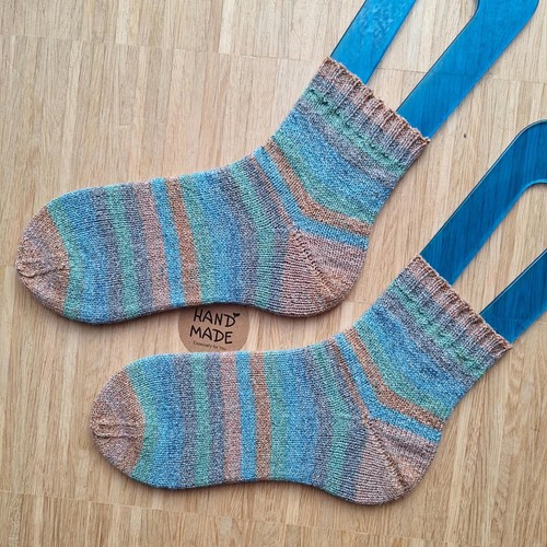 Wollsocken handgestrickt gr - wollsocken, handgestrickt,
