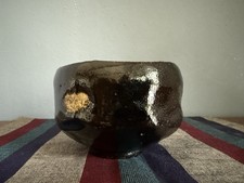 Beeindruckender ca.  50 Jahre alter Kuro Raku Chawan aus Kyoto, Sammlerstück 