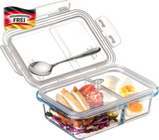 Bento Box Glas 2 Fächer